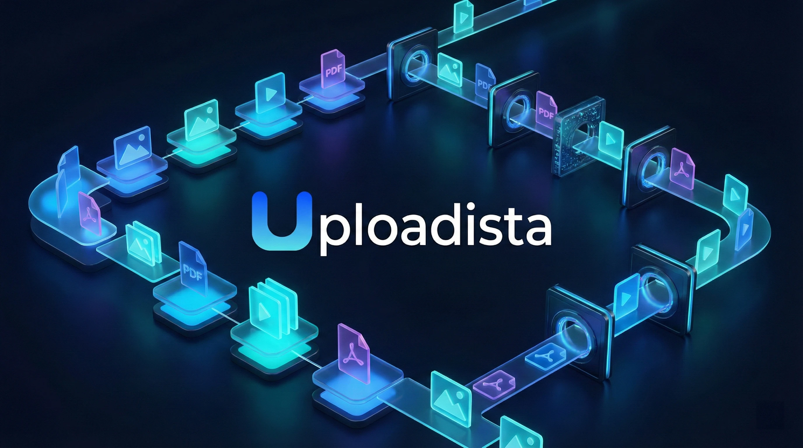 Illustration of Uploadista flow